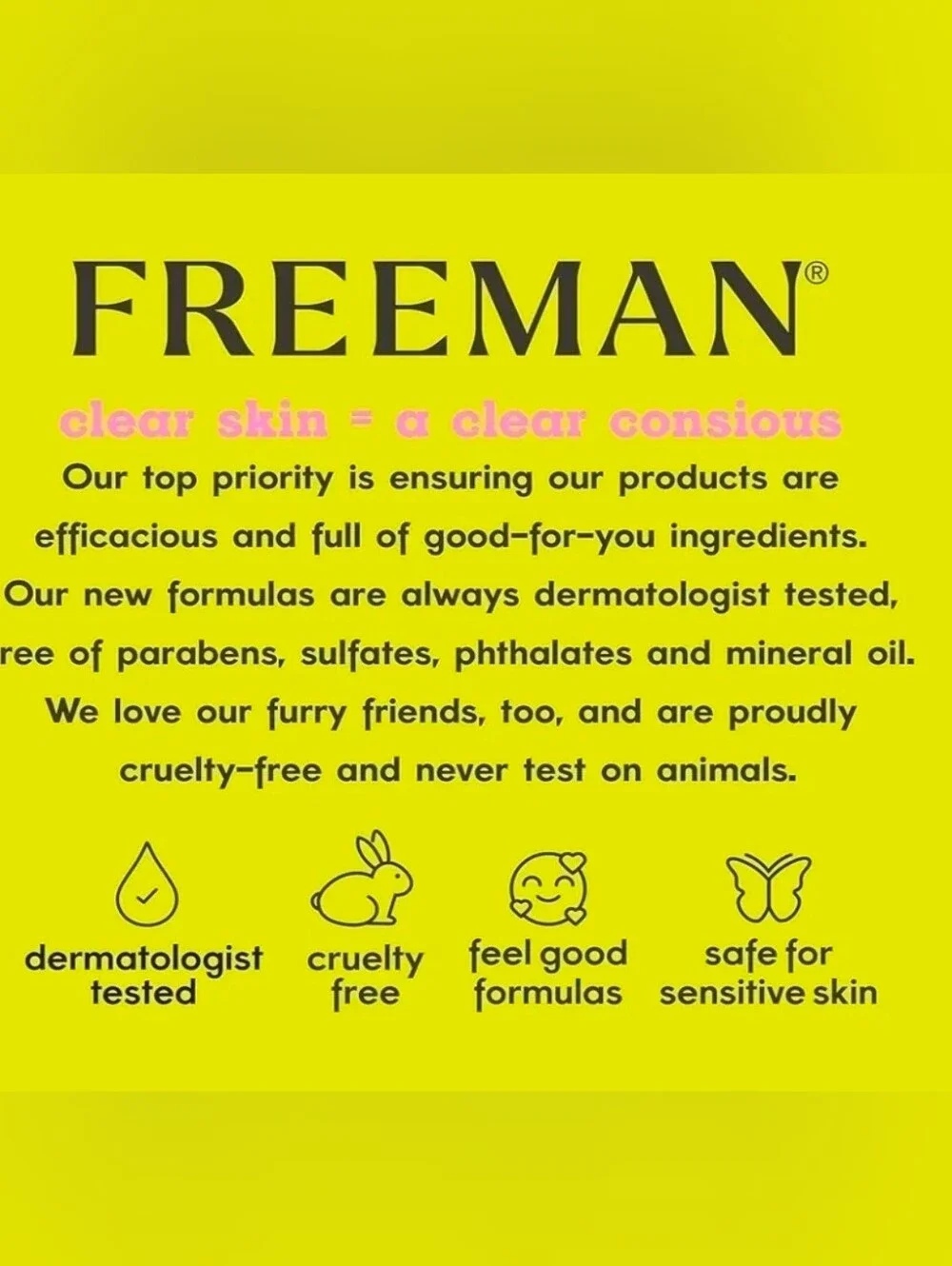 Freeman Feeling Beautiful Soothing Watermelon + Aloe Cooling Gel Mask 6fl Oz